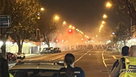 Rocks, Bricks Fly as Levin Car Meet Descends into Chaos, Injuring Police