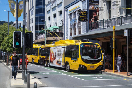 View of Courtenay Place in Wellington, showcasing the vibrant area that Greg Wilson aims to revitalize as part of his city-wide transformation plan.