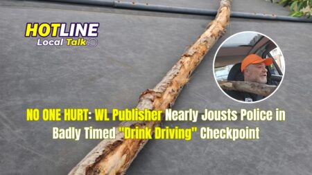 NO ONE HURT: WL Publisher Nearly Jousts Police in Badly Timed “Drink Driving” Checkpoint no one hurt
