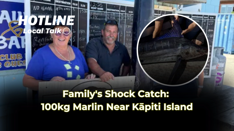 Family's Shock Catch: 100kg Marlin Near Kāpiti Island