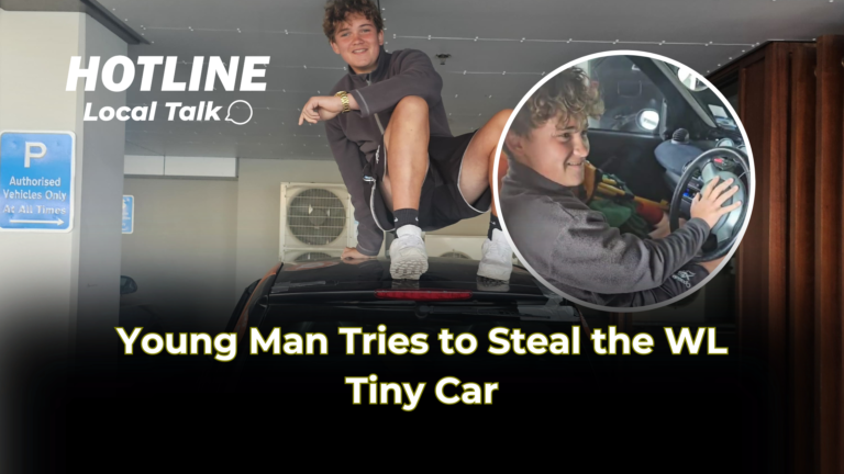 Young Man Tries to Steal the WL Tiny Car