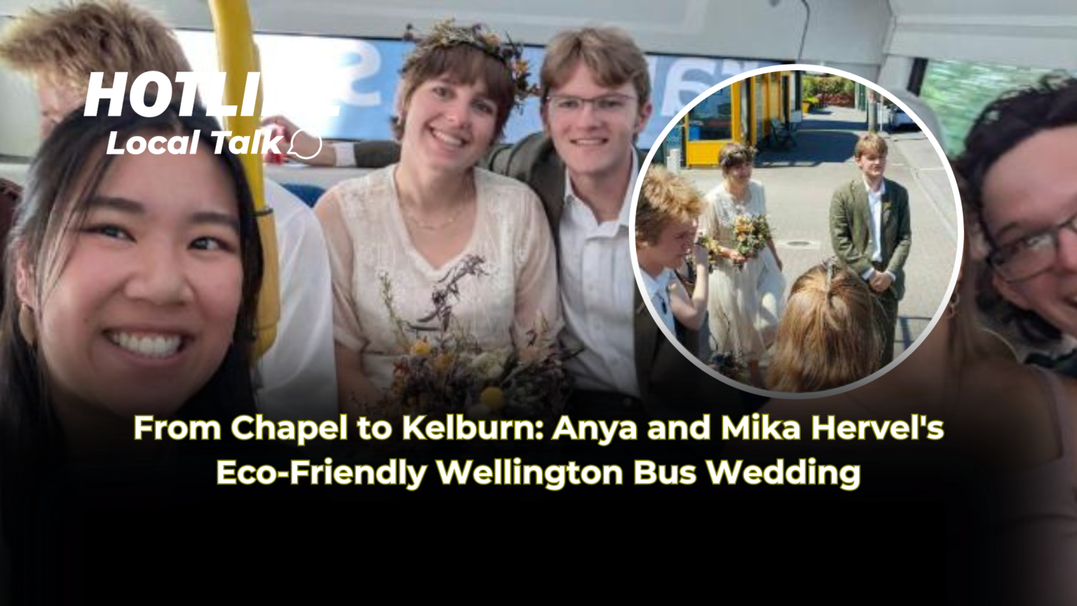 From Chapel to Kelburn: Anya and Mika Hervel's Eco-Friendly Wellington Bus Wedding