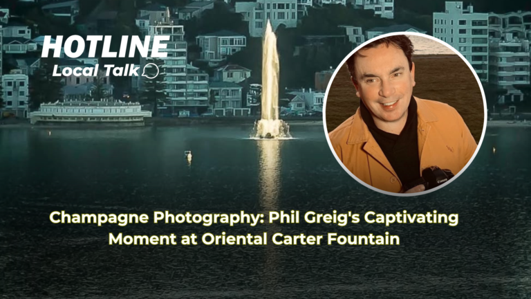 Champagne Photography: Phil Greig's Captivating Moment at Oriental Carter Fountain