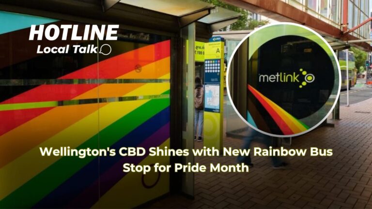 Wellington's CBD Shines with New Rainbow Bus Stop for Pride Month