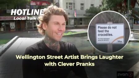 Wellington Street Artist Brings Laughter with Clever Pranks