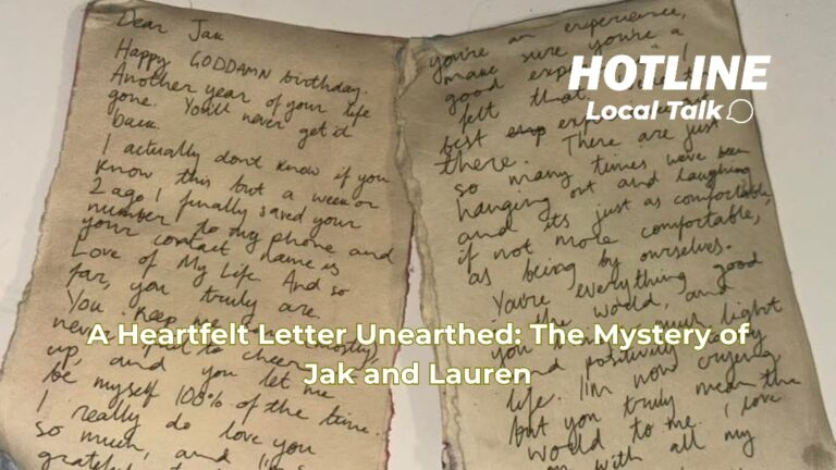 A Heartfelt Letter Unearthed: The Mystery of Jak and Lauren