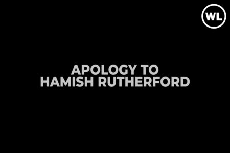 Formal Apology to Hamish Rutherford