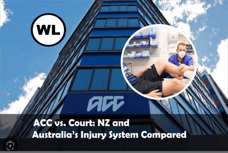 ACC vs. Court: NZ and Australia’s Injury System Compared