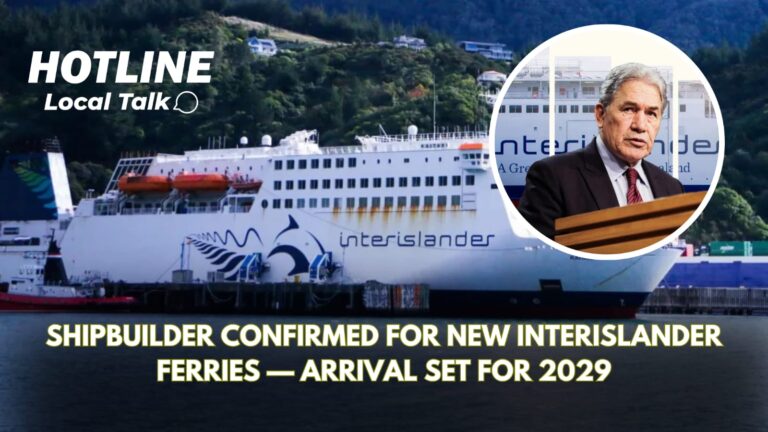 🚢 Shipbuilder Confirmed for New Interislander Ferries — Arrival Set for 2029