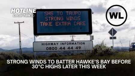 Strong Winds to Batter Hawke’s Bay Before 30°C Highs Later This Week