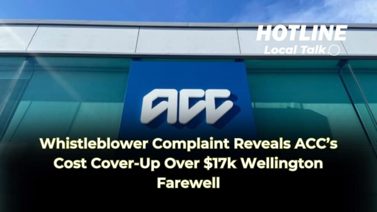 Whistleblower Complaint Reveals ACC’s Cost Cover-Up Over $17k Wellington Farewell