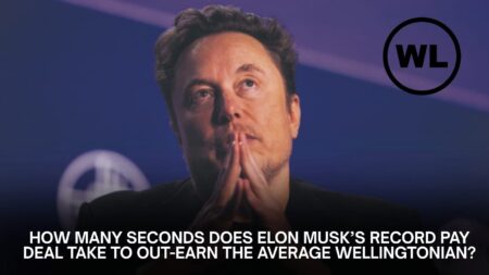How Many Seconds Does Elon Musk’s Record Pay Deal Take to Out-Earn the Average Wellingtonian?