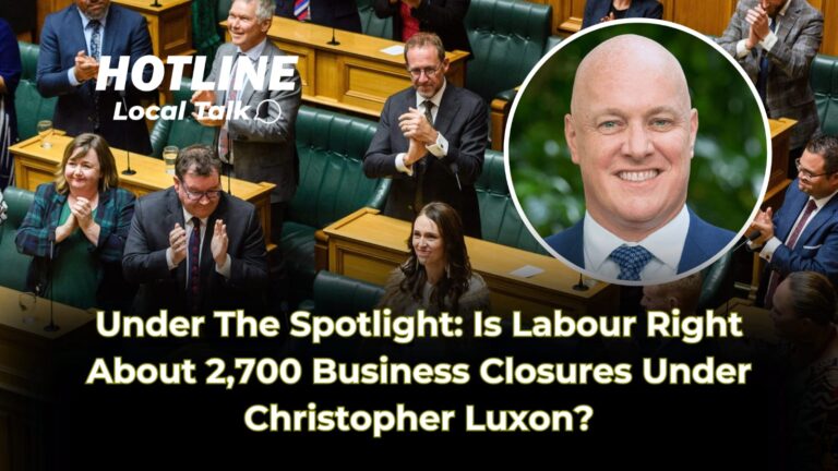 Under The Spotlight: Is Labour Right About 2,700 Business Closures Under Christopher Luxon?