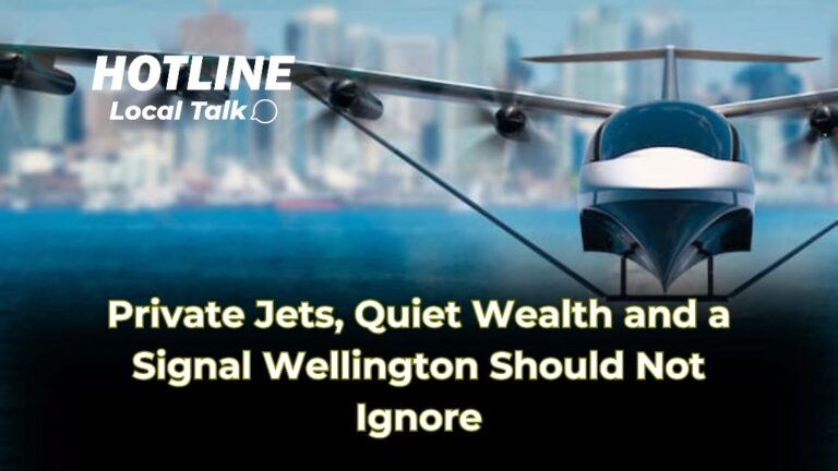 Private Jets, Quiet Wealth and a Signal Wellington Should Not Ignore
